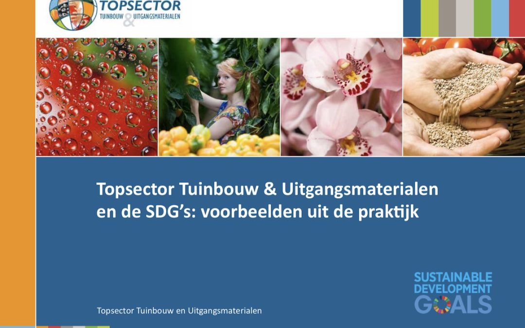 Publicatie: Tuinbouwsector slaat de weg van de SDGs in