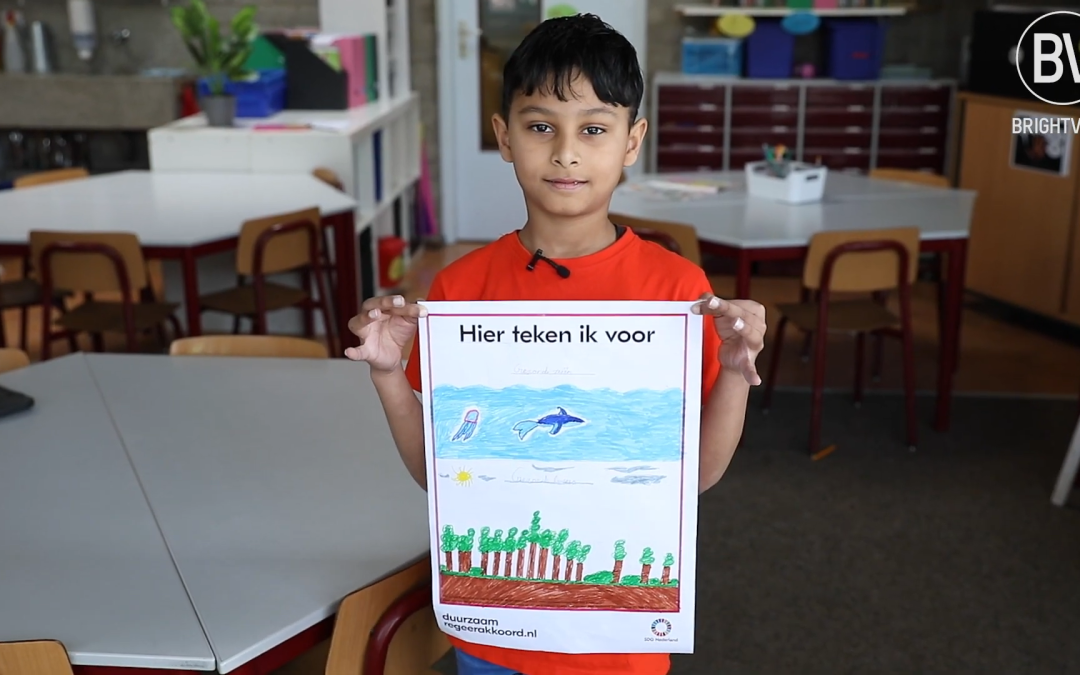 Kinderen ‘tekenen’ voor een duurzaam regeerakkoord