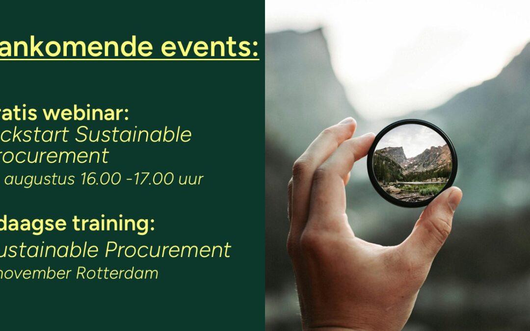 Sustainable Procurement: Aankomende Events