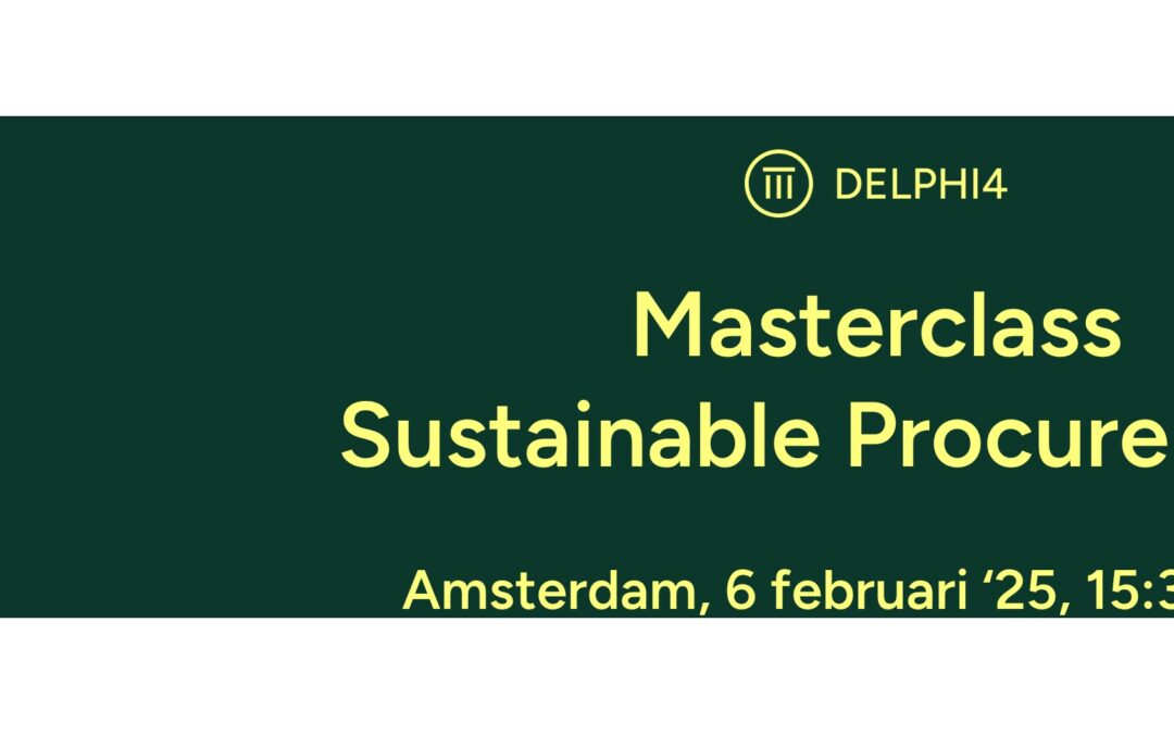 Masterclass Sustainable Procurement, Live, Amsterdam